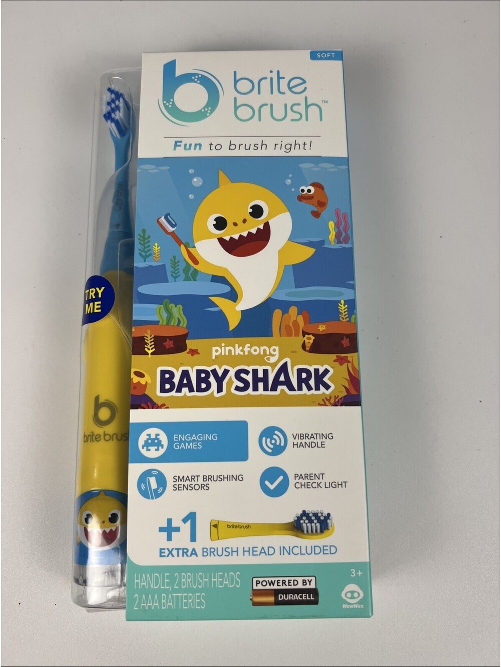 BriteBrush- Interactive Smart Kids Toothbrush featuring Baby Shark
